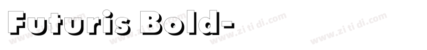 Futuris Bold字体转换